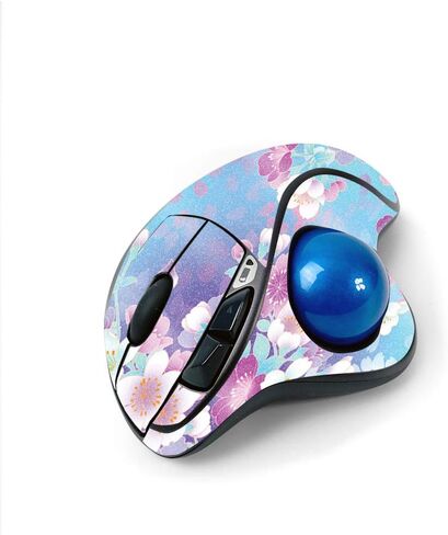 Maysyskins Glossy Glitter Skin for Logitech M570 اللاسلكية الماوس - في بلوم | واقي ، دائم عالية اللمعان اللمعان النهائي | من السهل تطبيق الأنماط وإزالتها وتغييرها | صنع في الولايات المتحدة in Saudi Arabia