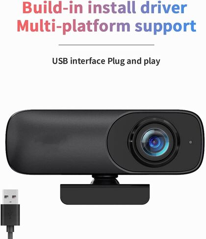 Webcam 4K UHD 3840 * 2160P Web Cam 800W Pixels Computer Camera 120° Wide Angle Microphone in Saudi Arabia
