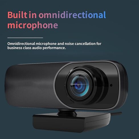 Webcam 4K UHD 3840 * 2160P Web Cam 800W Pixels Computer Camera 120° Wide Angle Microphone in Saudi Arabia
