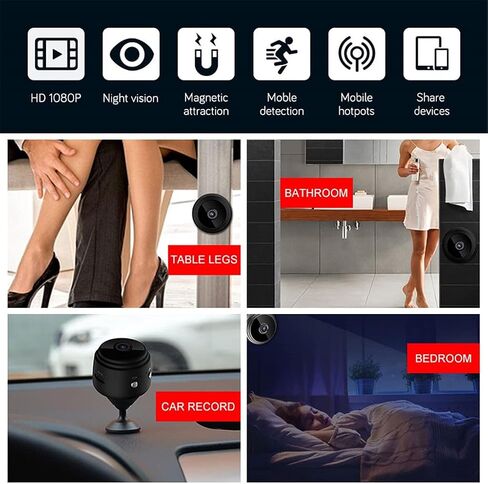 1080P Mini Camera Outdoor Night Version Micro Camcorder Voice Video Recorder Security Camcorders in Saudi Arabia