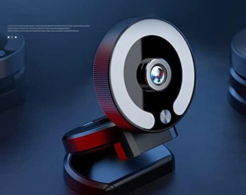 Computer Webcam 4K with Microphone Adjustable Fill Lamp Web Camera for Laptops PC Live Streaming in Saudi Arabia