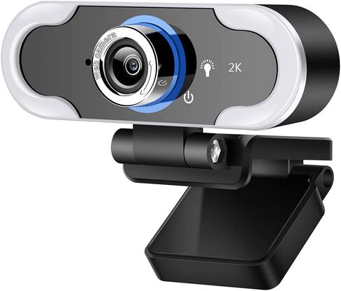 1080P Webcam Microphone PC Web Camera Drive-Free Cam Computer LED Fill Light in Saudi Arabia