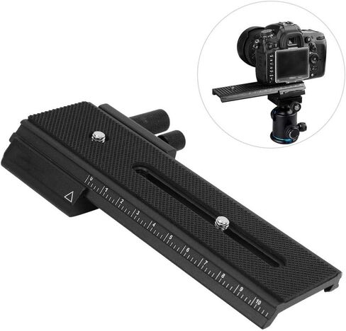 6.3x3.7inch Macro Rail, -01 Aluminium Alloy Macro Long Focusing Close Up Quick Rlease Plate Slide Rail for Macro Shooting, Or Film Negatives in Saudi Arabia