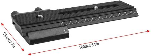 6.3x3.7inch Macro Rail, -01 Aluminium Alloy Macro Long Focusing Close Up Quick Rlease Plate Slide Rail for Macro Shooting, Or Film Negatives in Saudi Arabia