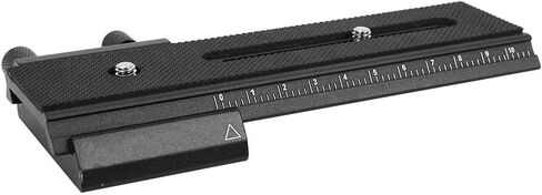 6.3x3.7inch Macro Rail, -01 Aluminium Alloy Macro Long Focusing Close Up Quick Rlease Plate Slide Rail for Macro Shooting, Or Film Negatives in Saudi Arabia