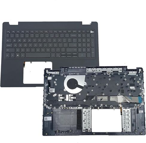 استبدال Dell Latitude 3510 E3510 Laptop العلوي العلوي CASE CASE PALMREST BACKLIT Backboard Assembly Part 0JYG4Y JYG4Y Black in Saudi Arabia