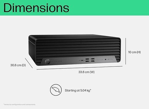 HP Elite SFF 600 G9 سطح مكتب ، Intel Core I7-12700K (12Cores ، حتى 5.0 جيجا هرتز) ، ذاكرة الوصول العشوائي 16 جيجا بايت ، 1 تيرابايت ، SSD ، مضغوط وهادئ ، أداء عالي ، Wi-Fi ، Type-C ، Bluetooth ، DisplayPorts ، HDMI ، Windows 11 Pro in Saudi Arabia
