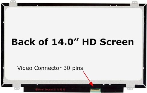 Screenarama استبدال الشاشة الجديدة لـ NT140WWHM-N41 V8.0 ، HD 1366x768 ، Matte ، LCD LED عرض مع أدوات in Saudi Arabia