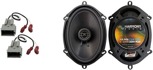 هارموني Audio HA-R68 مكبرات صوت بديلة مصنع الباب الخلفي متوافقة مع 1997-2003 Ford F-150 in Saudi Arabia