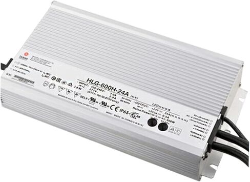 HLG-600H-24A 24V 25A 600W DRIVER IP65 عالية الكفاءة لخليج LED High ، إضاءة موقف للسيارات in Saudi Arabia
