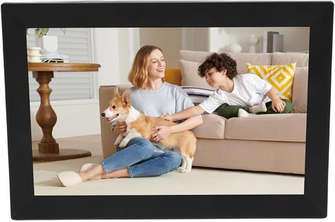 13.3 بوصة WIFI إطار الصورة الرقمية ، 1280 × 800 إطار صورة سحابة ذكية مع شاشة لمس LCD لمكتب غرفة المعيشة المنزلية ، 1G DDR3 32GB ، شارك الصور عبر التطبيق (قابس الولايات المتحدة) in Saudi Arabia
