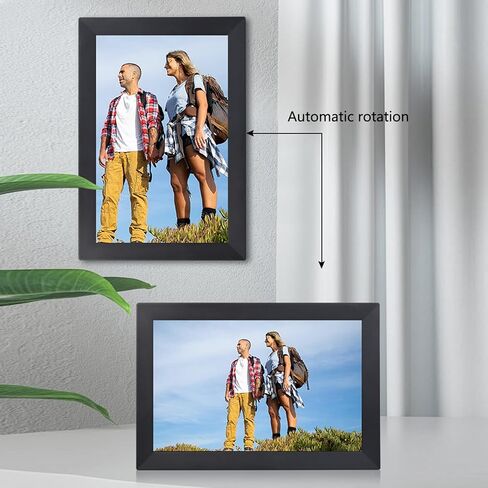 13.3 بوصة WIFI إطار الصورة الرقمية ، 1280 × 800 إطار صورة سحابة ذكية مع شاشة لمس LCD لمكتب غرفة المعيشة المنزلية ، 1G DDR3 32GB ، شارك الصور عبر التطبيق (قابس الولايات المتحدة) in Saudi Arabia