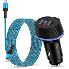 48W Samsung A36 Car Charger USB C Fast for Samsung Galaxy A17/A16 5G/A36/S25 EDGE/S25 ULTRA/S24 FE/S23/S22/Z FLIP 7/FLOY 7 ، CAR CAR TYPE CAR FAST DUAL in Kuwait
