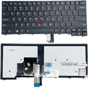 PEIDYSI استبدال لوحة مفاتيح الكمبيوتر المحمول الأمريكية متوافقة مع Lenovo Thinkpad T440 T440P T440S T431 E431 L440 T450S L440 L450 L460 L470 T431S T450 E440 E431S T460 Series مع Backlit و Point in Kuwait