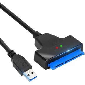 USB 3.0 to SATA 22 Pin Cable Sata to USB 3.0 Adapter Converter Support 2.5/3.5 Inch External HDD SSD Hard Drive Sata in Saudi Arabia