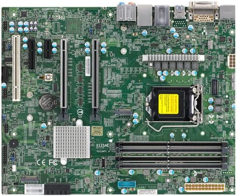 X12SAE Motherboard لدعم محطة العمل من الجيل العاشر i9 i7 i5 i3 i3 W-1200 Processor W480 Chip in Kuwait