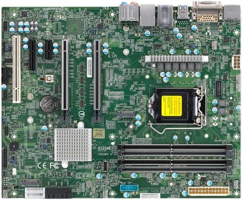 X12SAE Motherboard لدعم محطة العمل من الجيل العاشر i9 i7 i5 i3 i3 W-1200 Processor W480 Chip in Kuwait