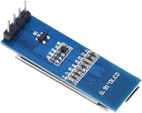 4pcs 0.91 بوصة I2C وحدة عرض OLED 128x32 دقة DC 3.3V-5V لوحة السائق متوافقة مع Arduino Raspberry PI ESP32 ESP8266 STM32 AVR PIC لمشاريع الإلكترونيات DIY (أبيض) in Kuwait