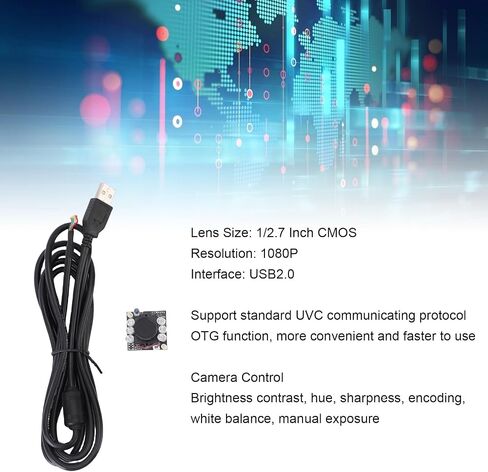 ZOPSC Middle Screen Cam ، OV2719 USB Camera Module 1080p ، UVC 1/2.7in CMOS Sensor ، Plug and Play ، وحدة كاميرا الويب الصناعية مع OTG in Saudi Arabia