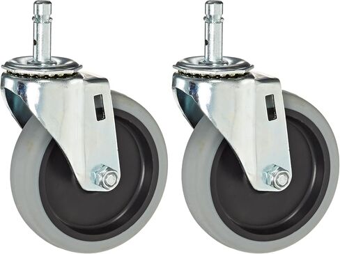 Carlisle FoodService Products CFS SBCC24000 Fold n' Go Cart عجلة دوارة معدنية بديلة، قطر العجلة 4 بوصات in Saudi Arabia