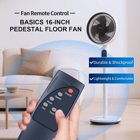 استبدال التحكم عن بُعد جديد متوافق مع AMZ Basics 16 "مروحة التمثال 60W ، أسود in Kuwait