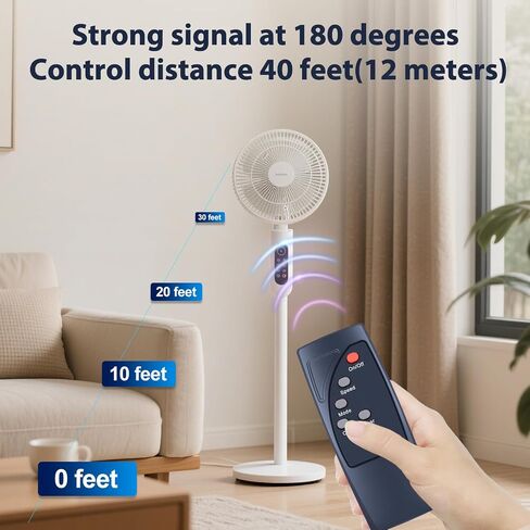 استبدال التحكم عن بُعد جديد متوافق مع AMZ Basics 16 "مروحة التمثال 60W ، أسود in Kuwait