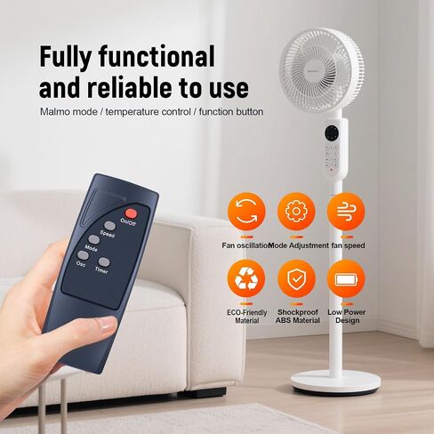 استبدال التحكم عن بُعد جديد متوافق مع AMZ Basics 16 "مروحة التمثال 60W ، أسود in Kuwait