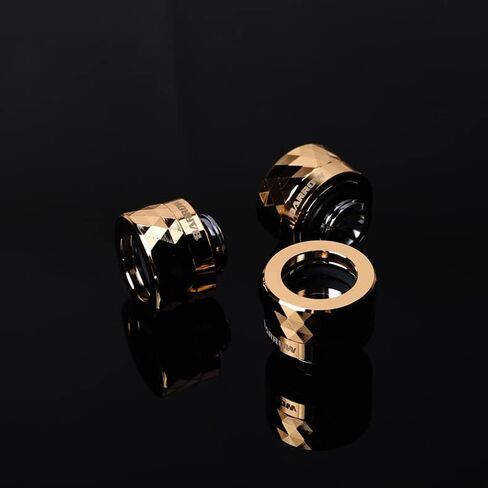 Barrow Dazzle G1/4" to 14mm Hard Tubing Compression Fitting, For 14mm OD Rigid Tubing, TDKN-T14 (Gold) in Saudi Arabia