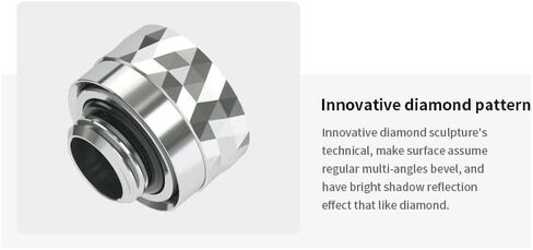 Barrow Dazzle G1/4" to 14mm Hard Tubing Compression Fitting, For 14mm OD Rigid Tubing, TDKN-T14 (Gold) in Saudi Arabia