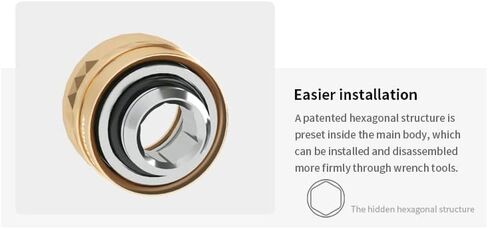 Barrow Dazzle G1/4" to 14mm Hard Tubing Compression Fitting, For 14mm OD Rigid Tubing, TDKN-T14 (Gold) in Saudi Arabia