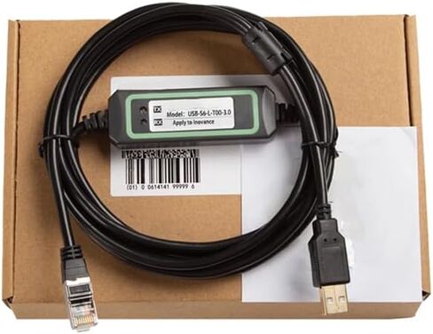 لكابل USB-S6-L-T00-3.0 Servo Debugging IS620P IS600P SV660N SV630P SERVO DELLOW DONNOAD عالية السرعة المطلية بالذهب ISO عزل عزل FT232RL Chip Black: 3M in Saudi Arabia