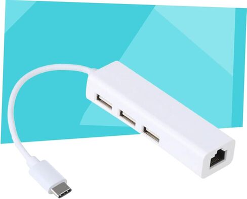 Gadpiparty 3pcs متعدد الوظائف نوع C إلى Ethernet Hub 3 موصلات محاور USB 2.0 لأجهزة الكمبيوتر المحمولة in Kuwait