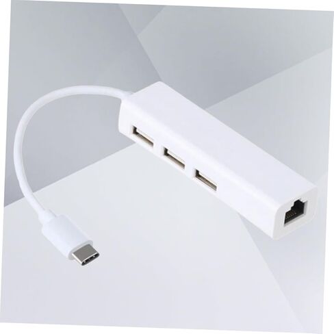 Gadpiparty 3pcs متعدد الوظائف نوع C إلى Ethernet Hub 3 موصلات محاور USB 2.0 لأجهزة الكمبيوتر المحمولة in Kuwait