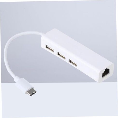 Gadpiparty 3pcs متعدد الوظائف نوع C إلى Ethernet Hub 3 موصلات محاور USB 2.0 لأجهزة الكمبيوتر المحمولة in Kuwait