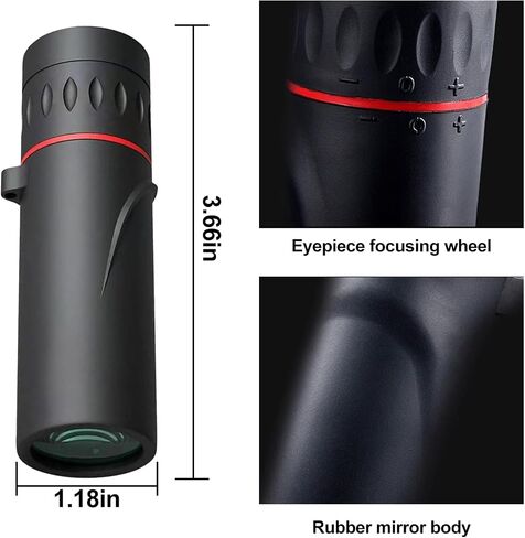 30 × 25 HD تلسكوب أحادي مع مقطع الهاتف ، Mini Pocket Telescope مقاومة للماء من التلسكوبات HD نطاق أحادي لصيد التخييم in Saudi Arabia