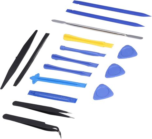 مجموعة أدوات إصلاح إلكترونيات Set Electronics 16pcs ، تم تعيين 16pcs لأداة PRY للهاتف المحمول مع السبات المعدني والبلاستيكي ، الملقط ، فتحة ثلاثية in Kuwait