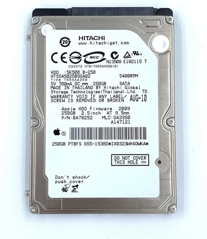 Hitachi Travelstar 5K500.B 250GB 5400RPM SATA 2.5" 0A78252 (Renewed) in Saudi Arabia