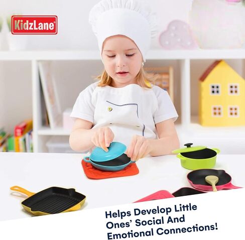 Kidzlane Kids Coffee Maker Playset - Toy Espresso Machine - Play Toy Coffee Maker and Pretend Coffee Set with Realistic Action, Light and Sound - Kids Coffee Play Real Set in Kuwait