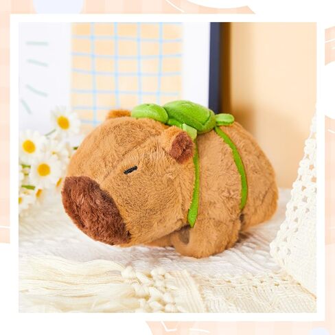 Simgoing 2 Pcs Animal Slap Bracelets Stuffed Animal Capybara Huggers Slap Bracelets 8.5'' Capybara Plush Toy Wrist Stuffed Animal Slap Band for Kids Birthday Party Favor Supply Gift in Kuwait