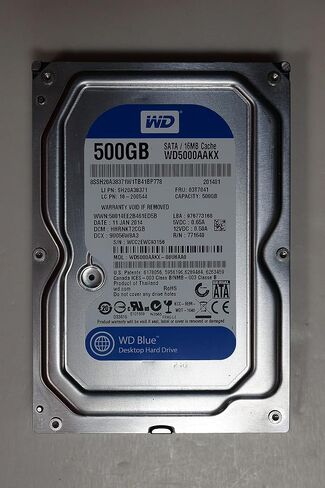Western Digital HDD WD5000AAKX 500GB SATA 6GB/S سطح المكتب 7200RPM 16MB CACHE 3.5inch عاري in Kuwait