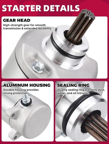 Starter for Honda Recon 250 1997-2007 TRX250TE TRX250TM TRX250 / SportTrax 250 TRX250EX 2001-2008 / TRX250X 2009-2019 31200-HM8-003 31200-HM8-A41 in Kuwait