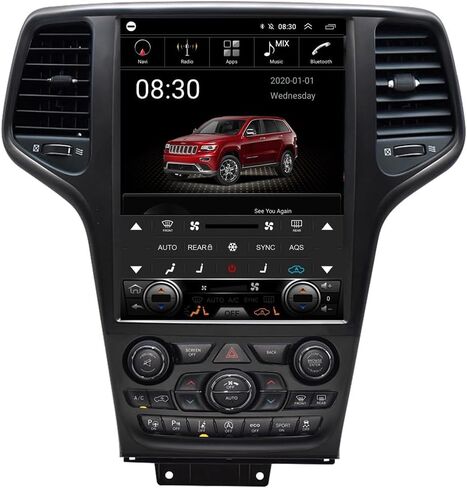 شاشة تعمل باللمس الكبيرة لجيب جراند شيروكي 2014 إلى 2022 سنة RAM2G+ROM 32G 12.1 بوصة Android 13 Car Stereo Radio Wireless Apple Carplay Android Auto Tesla Screen Player in Saudi Arabia