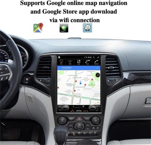شاشة تعمل باللمس الكبيرة لجيب جراند شيروكي 2014 إلى 2022 سنة RAM2G+ROM 32G 12.1 بوصة Android 13 Car Stereo Radio Wireless Apple Carplay Android Auto Tesla Screen Player in Saudi Arabia