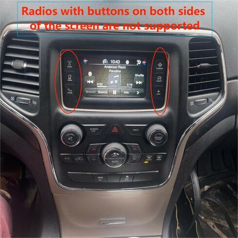 شاشة تعمل باللمس الكبيرة لجيب جراند شيروكي 2014 إلى 2022 سنة RAM2G+ROM 32G 12.1 بوصة Android 13 Car Stereo Radio Wireless Apple Carplay Android Auto Tesla Screen Player in Saudi Arabia