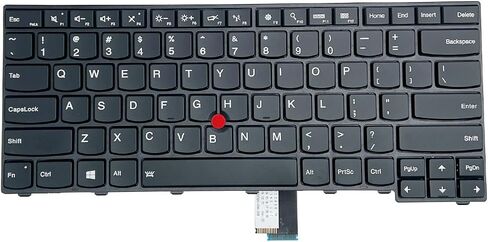 PEIDYSI استبدال لوحة مفاتيح الكمبيوتر المحمول الأمريكية متوافقة مع Lenovo Thinkpad T440 T440P T440S T431 E431 L440 T450S L440 L450 L460 L470 T431S T450 E440 E431S T460 Series مع Backlit و Point in Kuwait