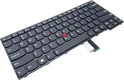 PEIDYSI استبدال لوحة مفاتيح الكمبيوتر المحمول الأمريكية متوافقة مع Lenovo Thinkpad T440 T440P T440S T431 E431 L440 T450S L440 L450 L460 L470 T431S T450 E440 E431S T460 Series مع Backlit و Point in Kuwait