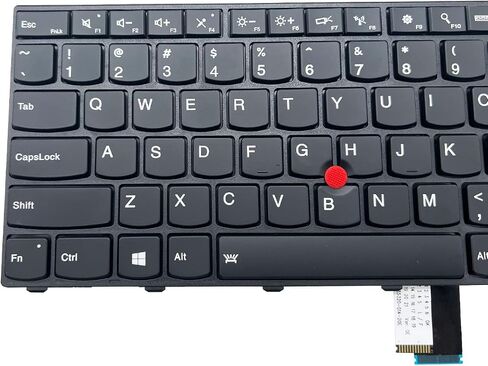 PEIDYSI استبدال لوحة مفاتيح الكمبيوتر المحمول الأمريكية متوافقة مع Lenovo Thinkpad T440 T440P T440S T431 E431 L440 T450S L440 L450 L460 L470 T431S T450 E440 E431S T460 Series مع Backlit و Point in Kuwait
