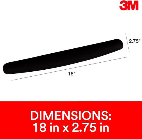 3M WR209MB لوحة مفاتيح الرغوة الراحة معصم ، قاعدة غير سوداء ، أسود in Saudi Arabia