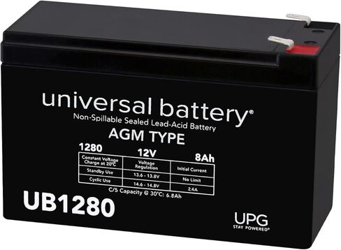 وحدة البطارية UB1280 -ER 8000 مللي أمبير - 12 فولت DC - حمض الرصاص المختوم in Saudi Arabia