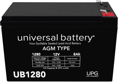 وحدة البطارية UB1280 -ER 8000 مللي أمبير - 12 فولت DC - حمض الرصاص المختوم in Saudi Arabia